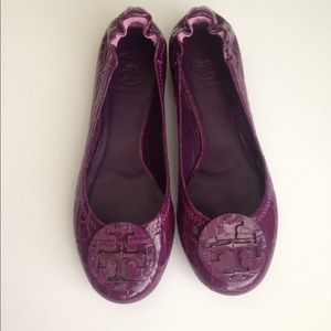 Tory Burch Reva purple flats, size 6.5